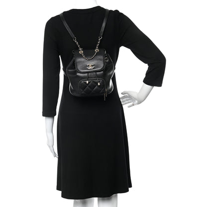 Chanel Caviar Quilted Mini Business Affinity Backpack Black 2 of 10