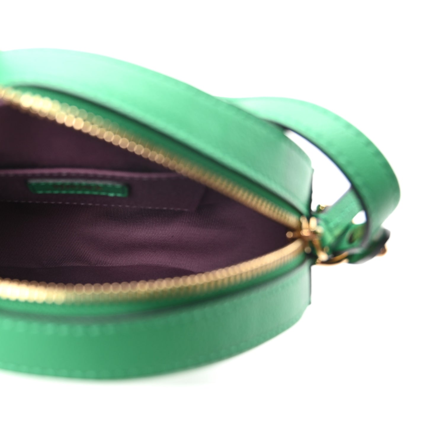 Calfskin La Medusa Round Camera Bag Green