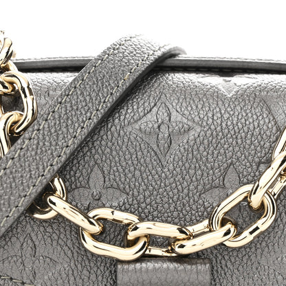 Louis Vuitton Shimmery Empreinte LV Ski Pochette Metis East West Gun Metal 8 of 10
