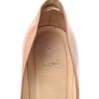 Christian Louboutin Patent Pigalle 120 Pumps 39 Nude 14 of 19