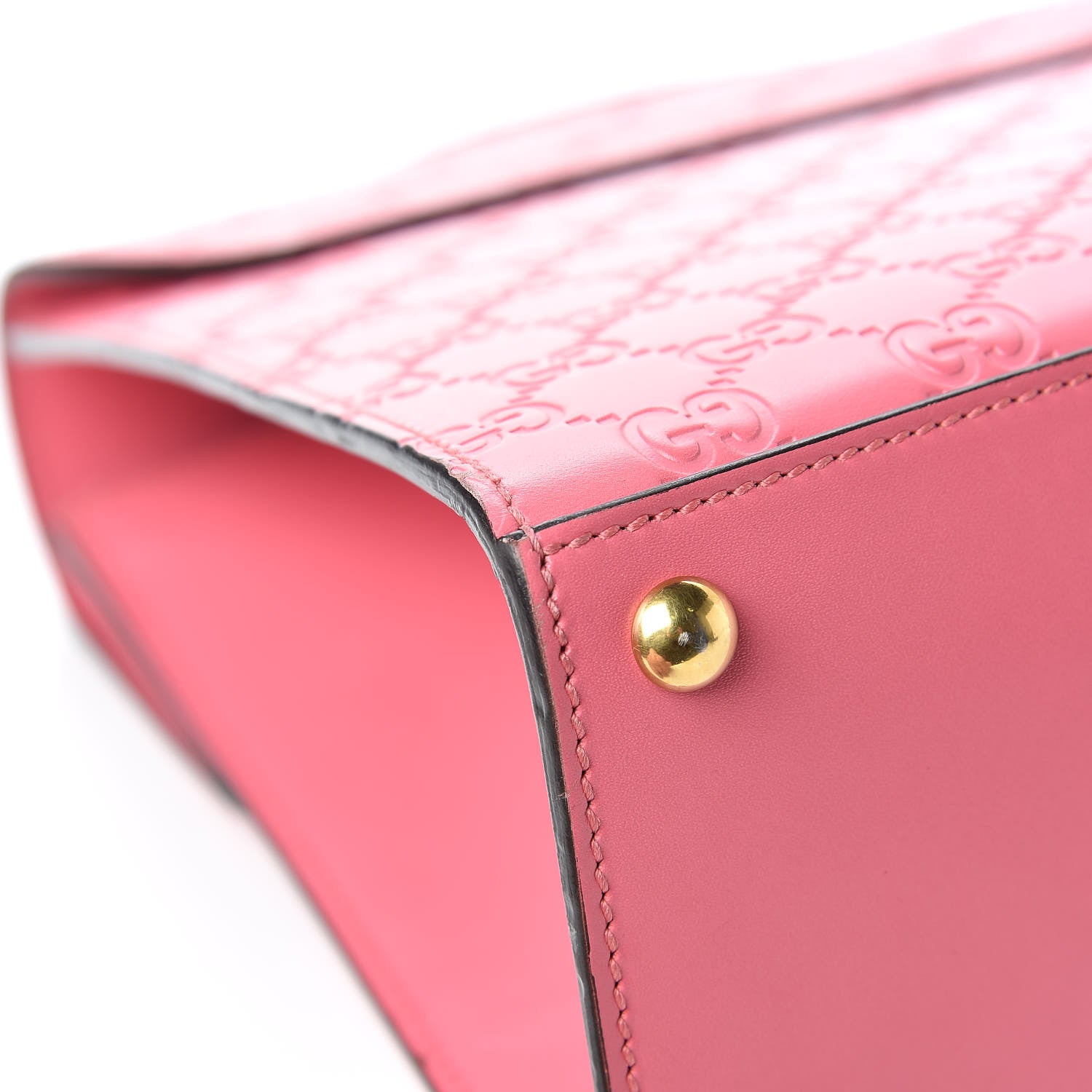 Gucci Guccissima Signature Medium Padlock Top Handle Bag Flush 14 of 16