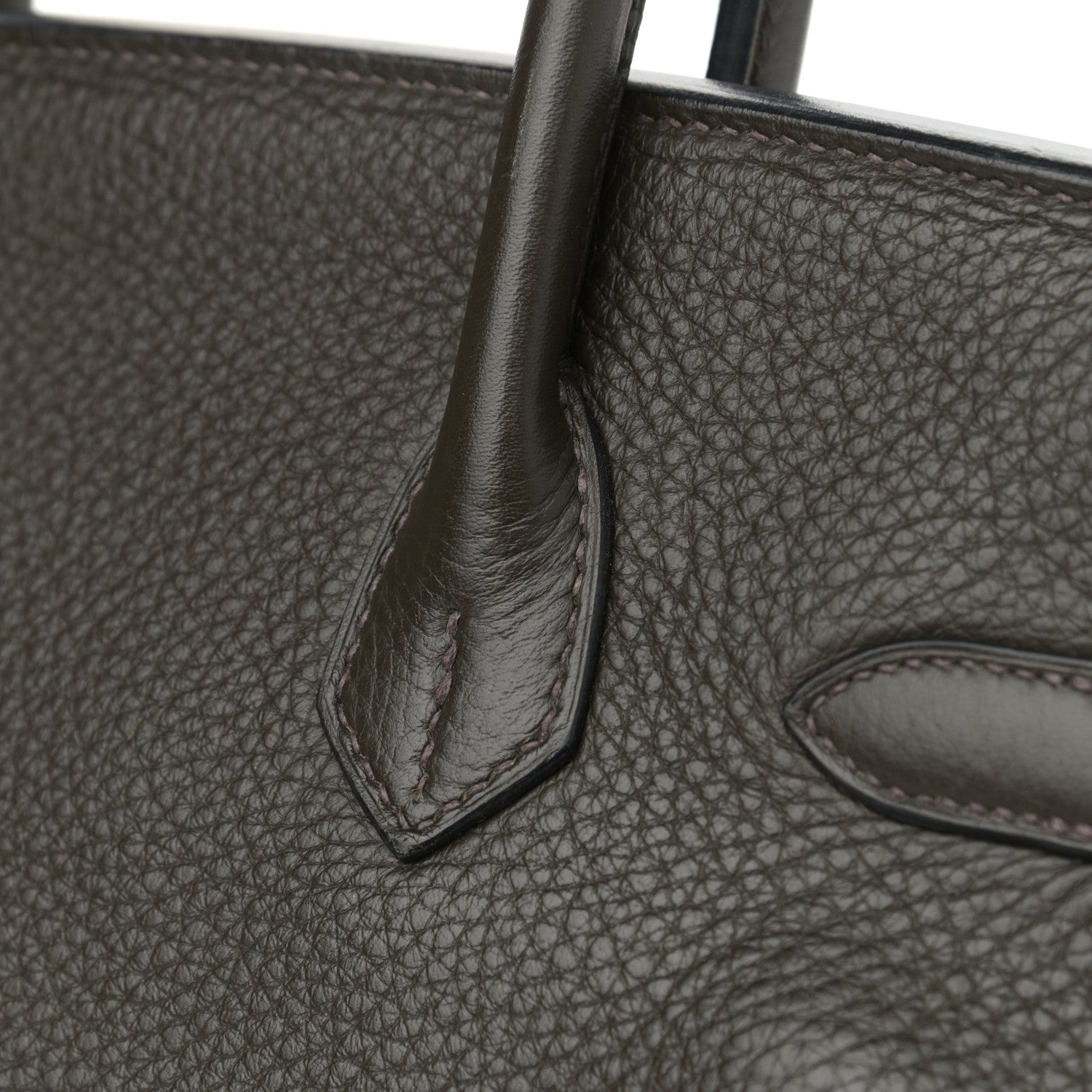 Hermes Taurillon Clemence Birkin 30 Vert Bronze 12 of 15