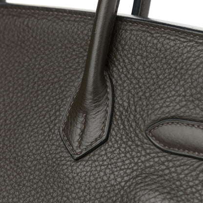 Hermes Taurillon Clemence Birkin 30 Vert Bronze 12 of 15