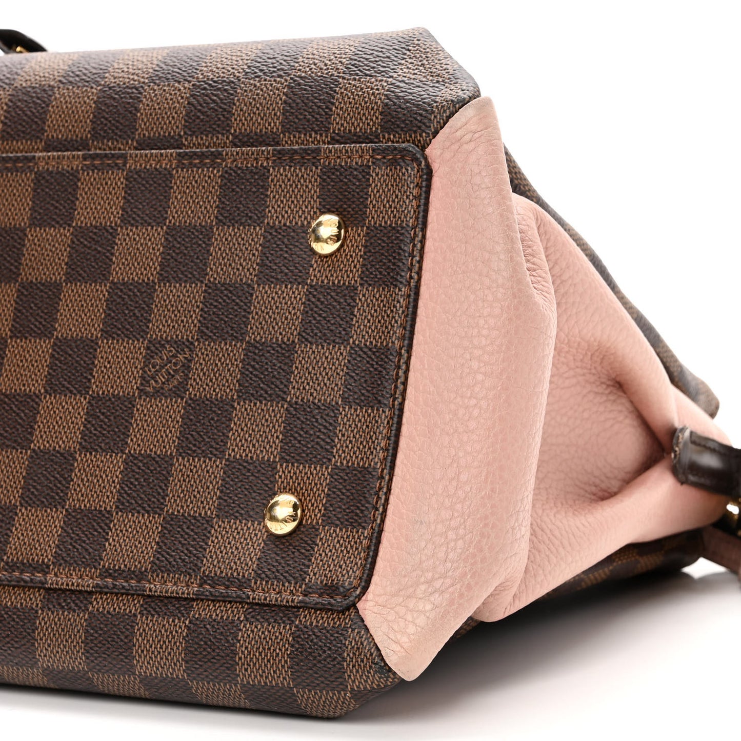 Cuir Taurillon Damier Ebene Normandy Magnolia