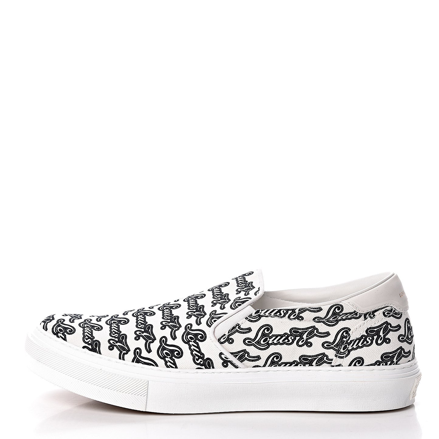 Canvas Logo Trocadero Slip On Sneakers 8 Black White