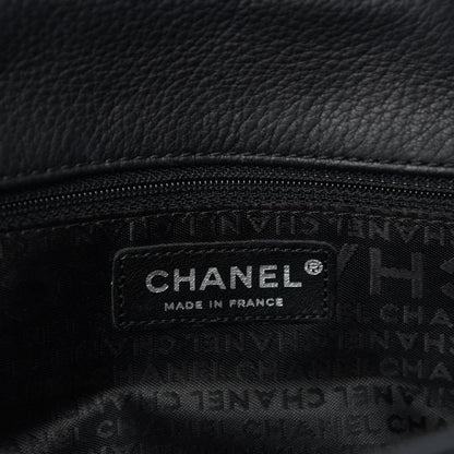 Chanel Deerskin Quilted East West Flap Black 8 of 10