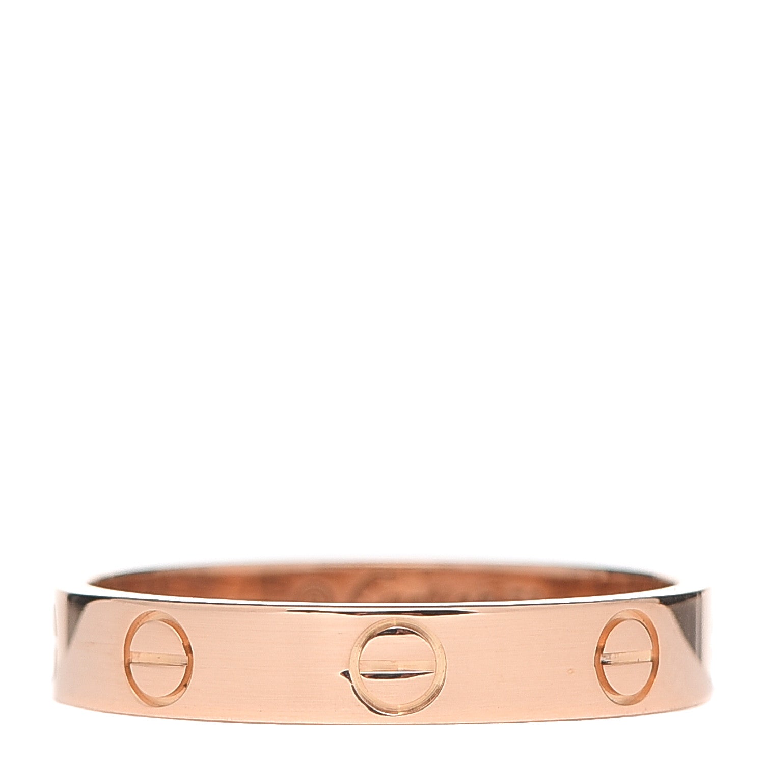 Cartier 18K Pink Gold 3.5mm LOVE Wedding Band Ring 56 7.5 1 of 5