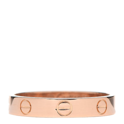 Cartier 18K Pink Gold 3.5mm LOVE Wedding Band Ring 56 7.5 1 of 5