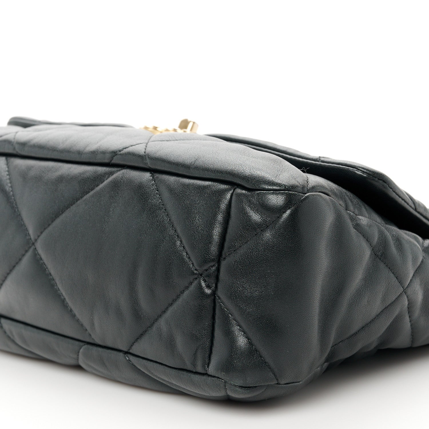 Chanel Lambskin Quilted Large Chanel 19 Flap Black 10 of 11