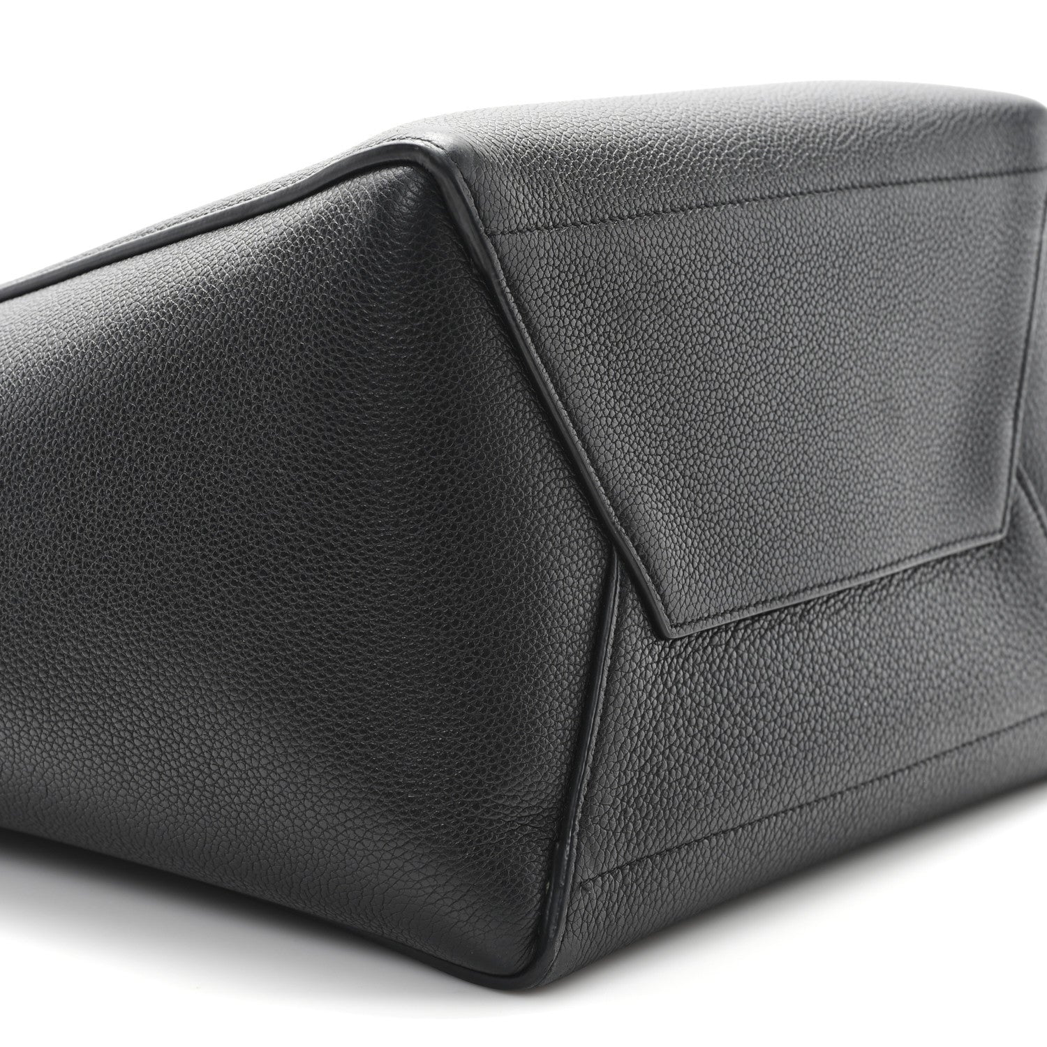 Celine Soft Grained Calfskin Sangle Bucket Bag Black 8 of 10