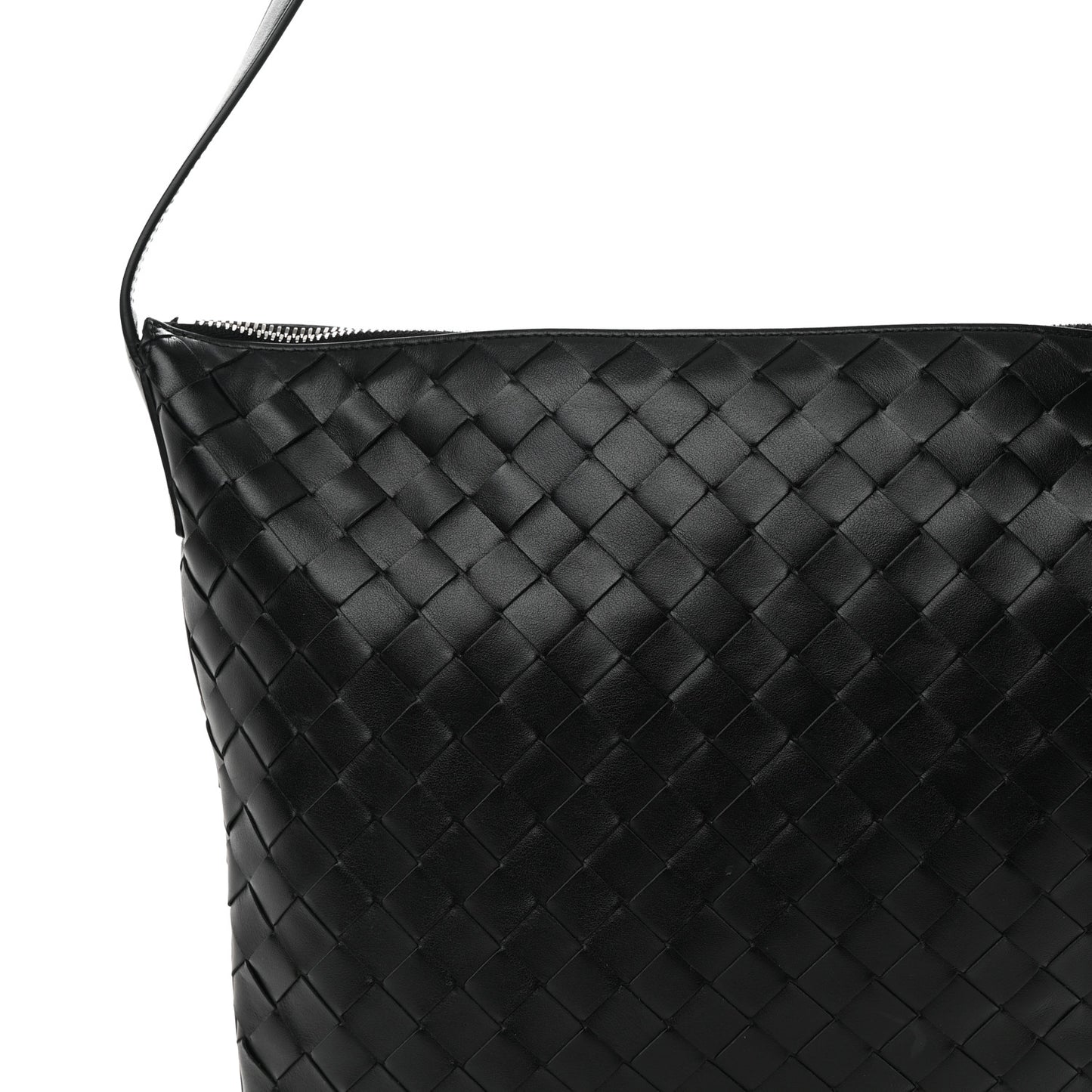 Calfskin Intrecciato Virgule Black