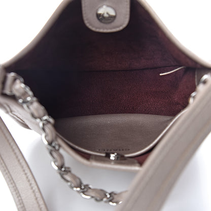 Chanel Metallic Calfskin Quilted Jungle Stroll Hobo Gold 5 of 11