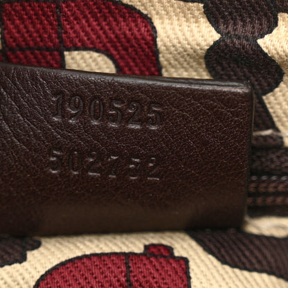 Gucci Guccissima Small D Gold Ring Shoulder Bag Chocolate Brown 7 of 10