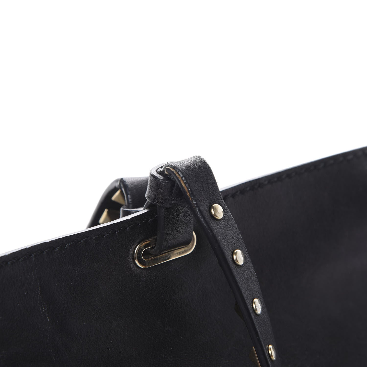 Valentino Garavani Vitello Medium Rockstud Tote Black 15 of 18