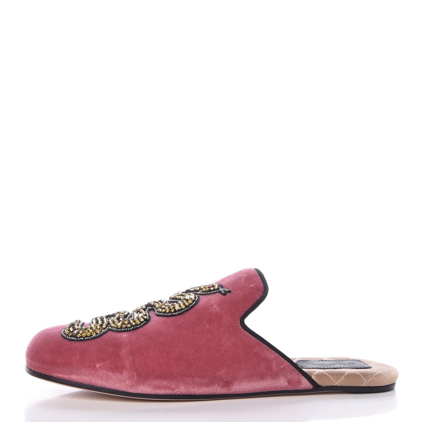 Velvet Silk Embellished Platform Detachable Slide 37 Tibet Red
