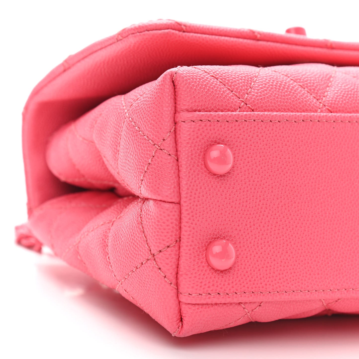 Caviar Quilted Incognito Extra Mini Coco Handle Flap Pink