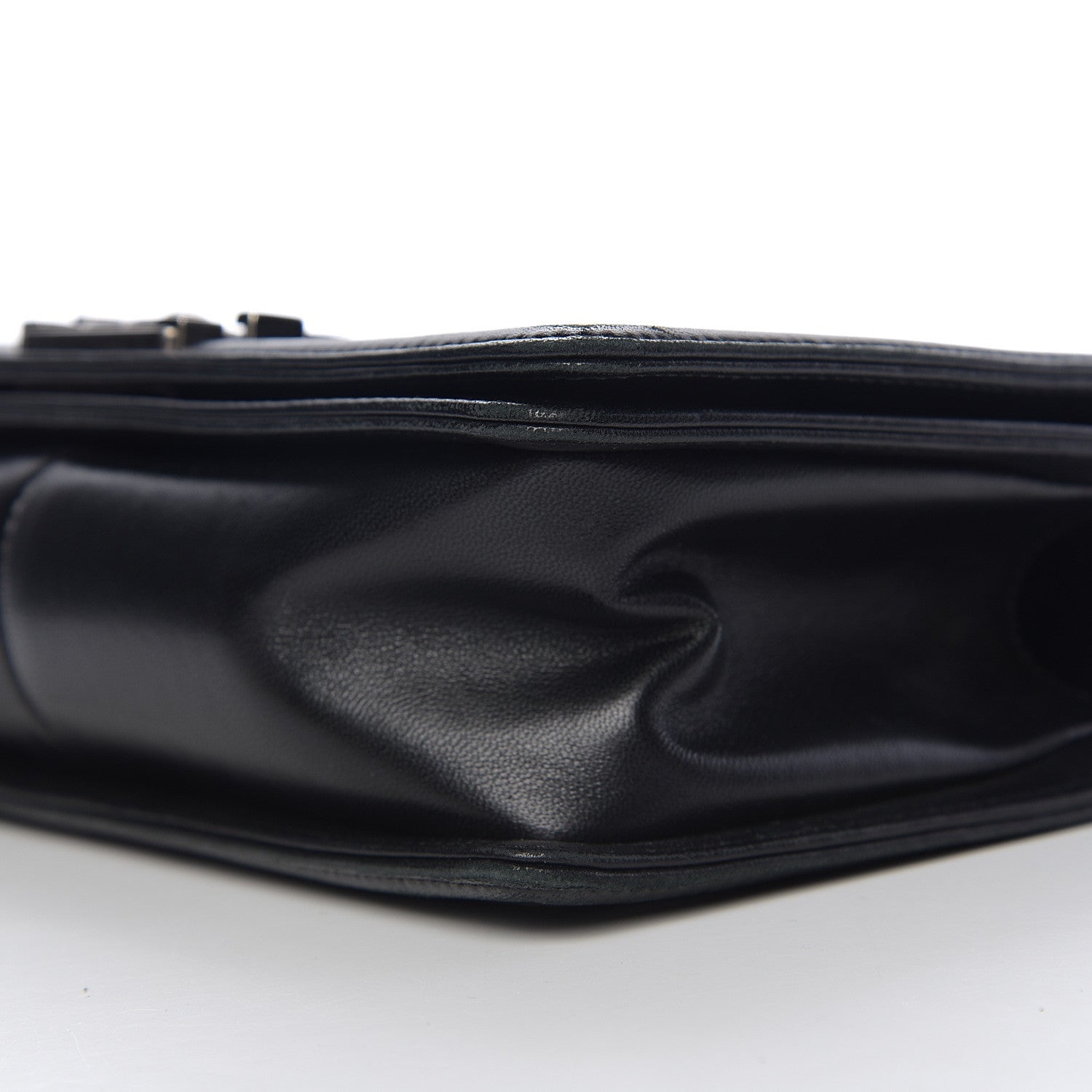 Chanel Lambskin Quilted Medium Boy Flap Black 8 of 11