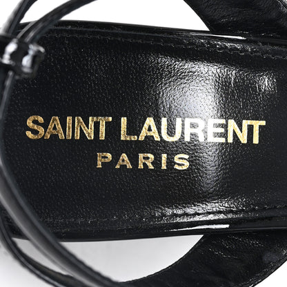 Saint Laurent Vernice Grupy Sexy 95 Tanouk Platform Sandals 37.5 Black 8 of 10