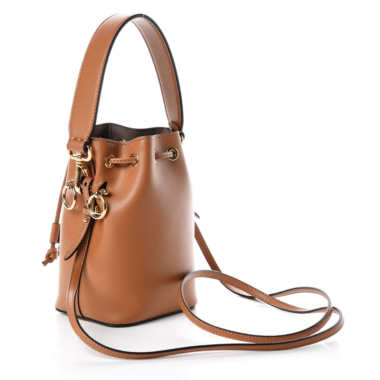Vitello Cruise F is Fendi Mini Mon Tresor Bucket Bag Nocciola