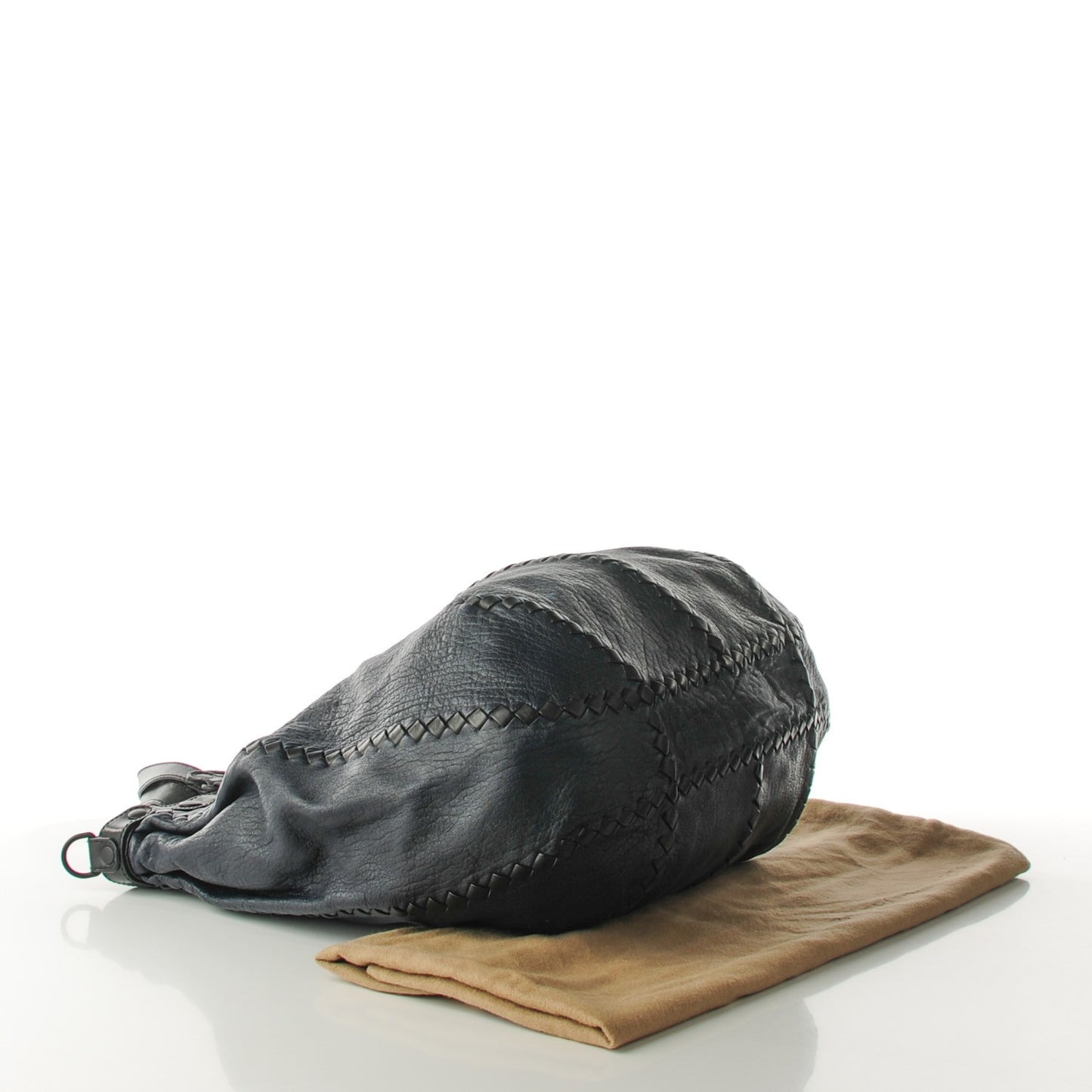 Lambskin Intrecciato Tote Celeste