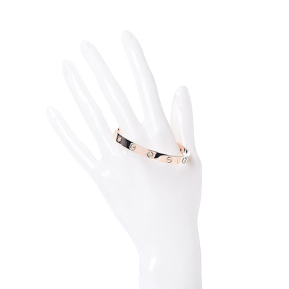 Cartier 18K Pink Gold 4 Diamond LOVE Bracelet 16 2 of 5