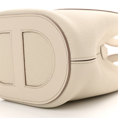 Hermes Taurillon Clemence Swift In-The-Loop 18 Bag Beton 10 of 11