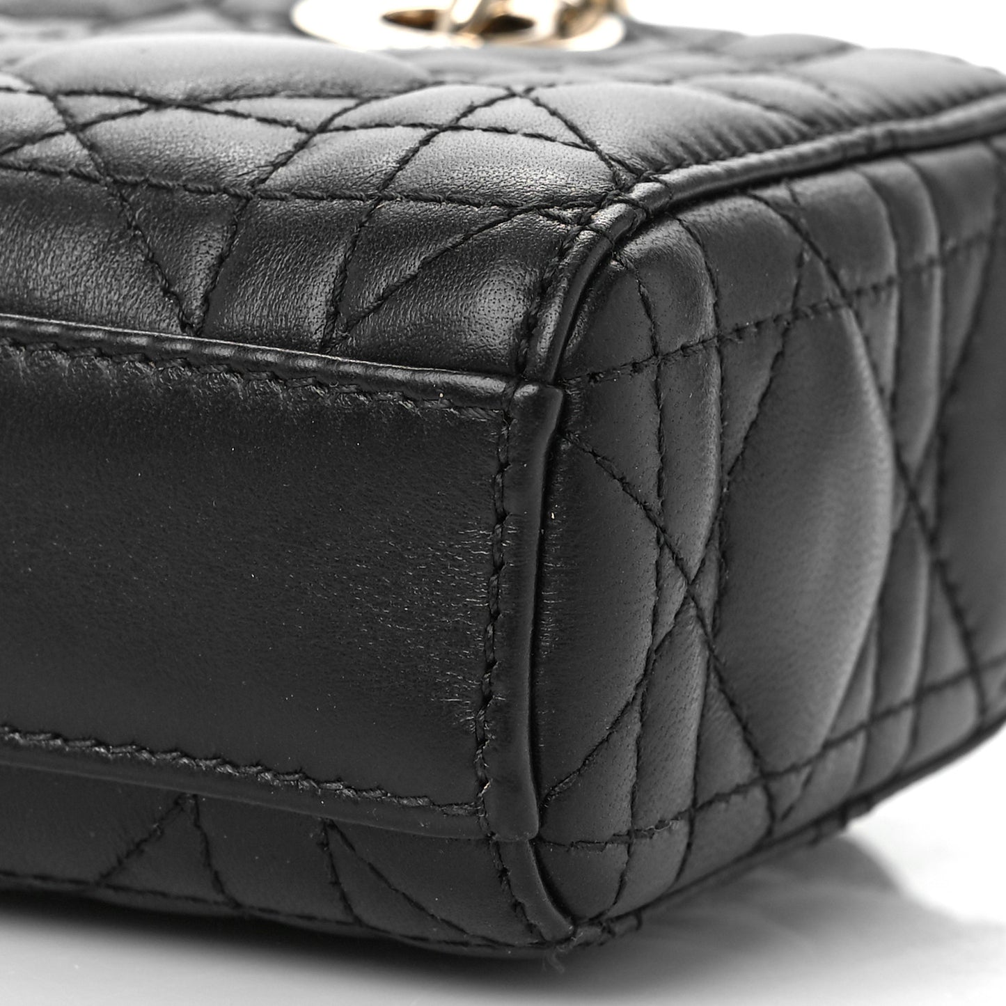 Lambskin Cannage Micro Lady D-Joy Black