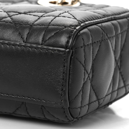 Christian Dior Lambskin Cannage Micro Lady D-Joy Black 8 of 9