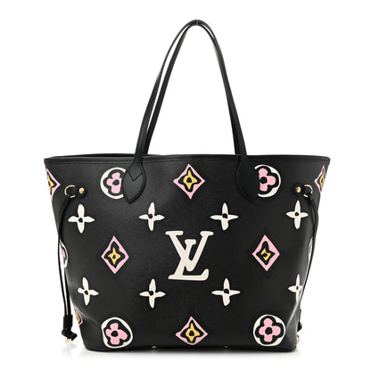 Louis Vuitton Monogram Giant Wild At Heart Neverfull MM Black 1 of 10
