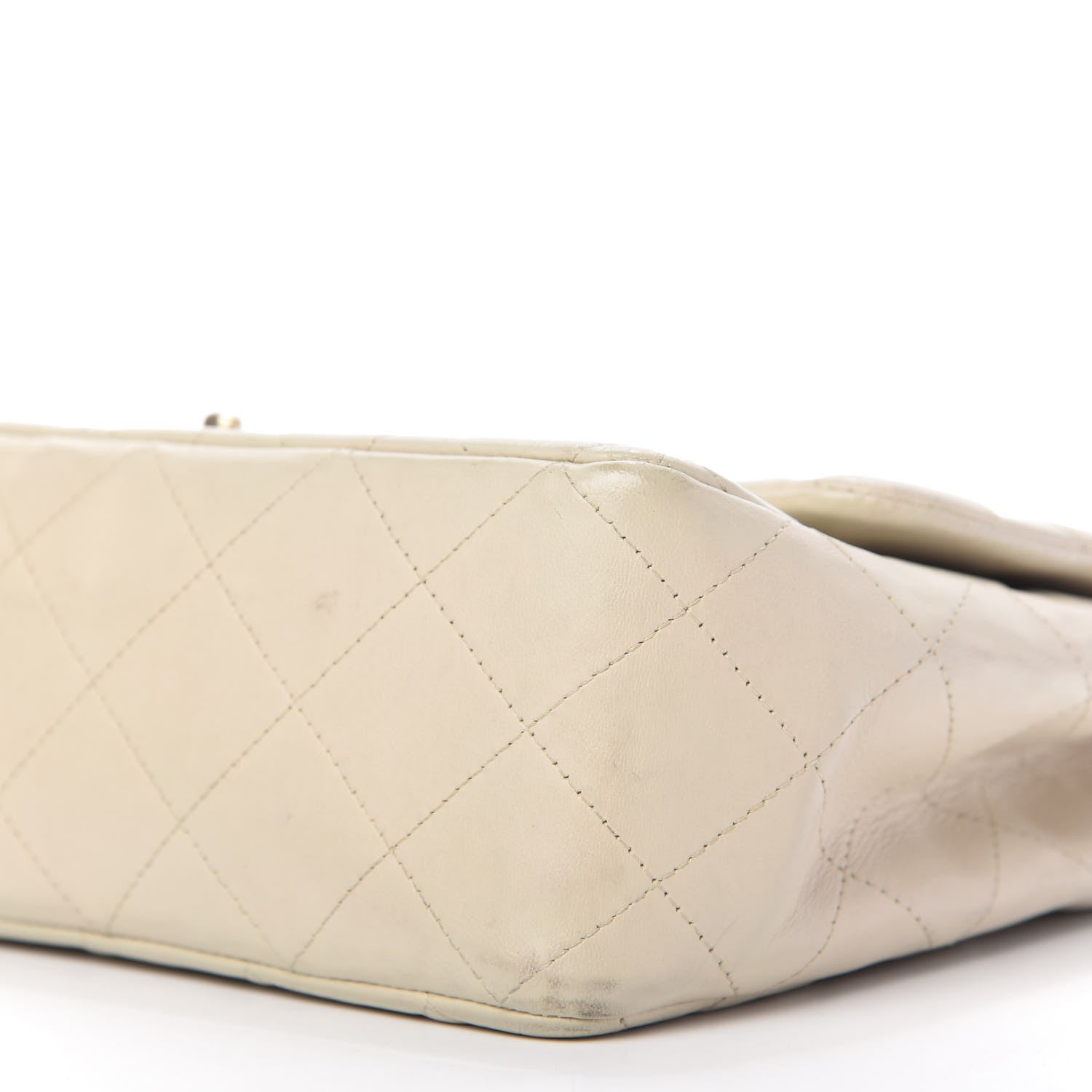 Chanel Lambskin Quilted Jumbo Single Flap Ivory 7 of 12