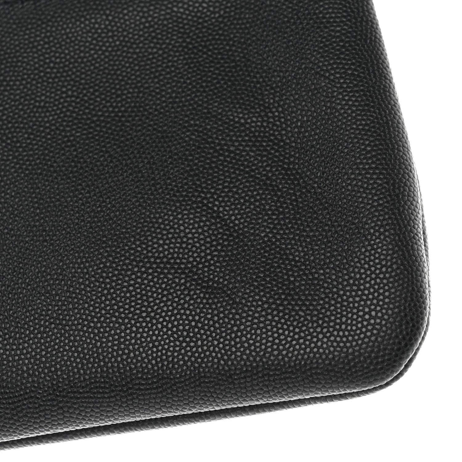 Saint Laurent Grain De Poudre West Hollywood Monogram Fold Over Clutch Black 13 of 14