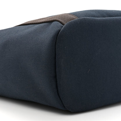 Hermes Toile Sac De Pansage Groom Bleu Navy Feu 12 of 16