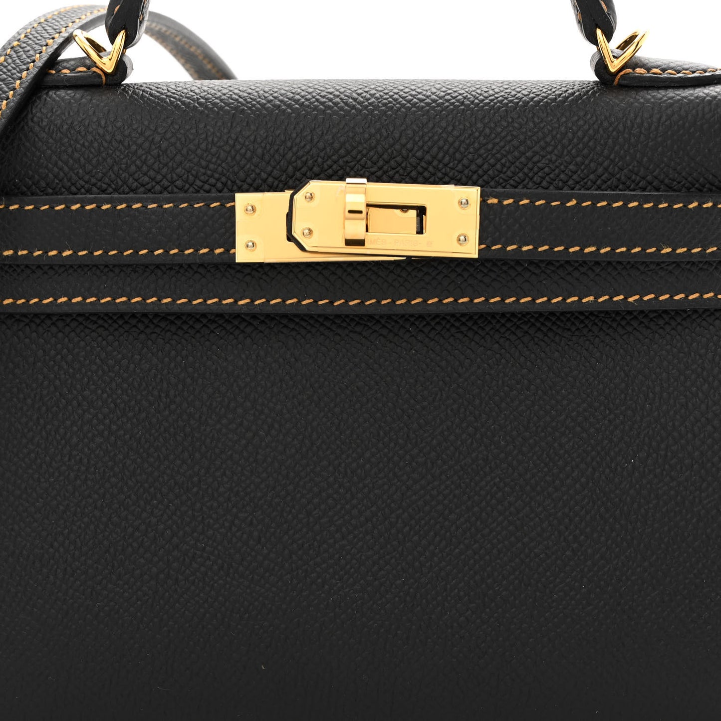 Epsom Horseshoe Mini Kelly Sellier 20 Black Natural Sable