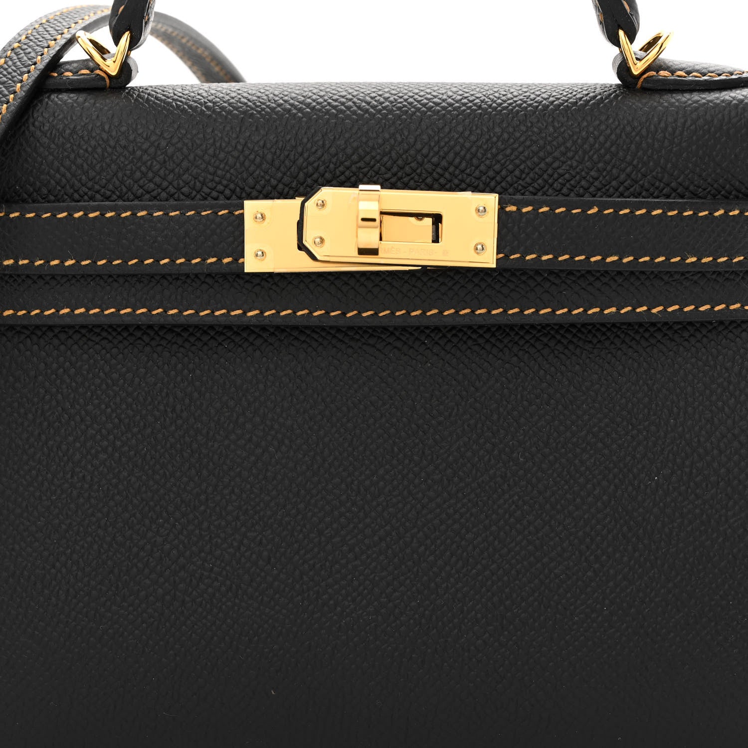 Hermes Epsom Horseshoe Mini Kelly Sellier 20 Black Natural Sable 8 of 12