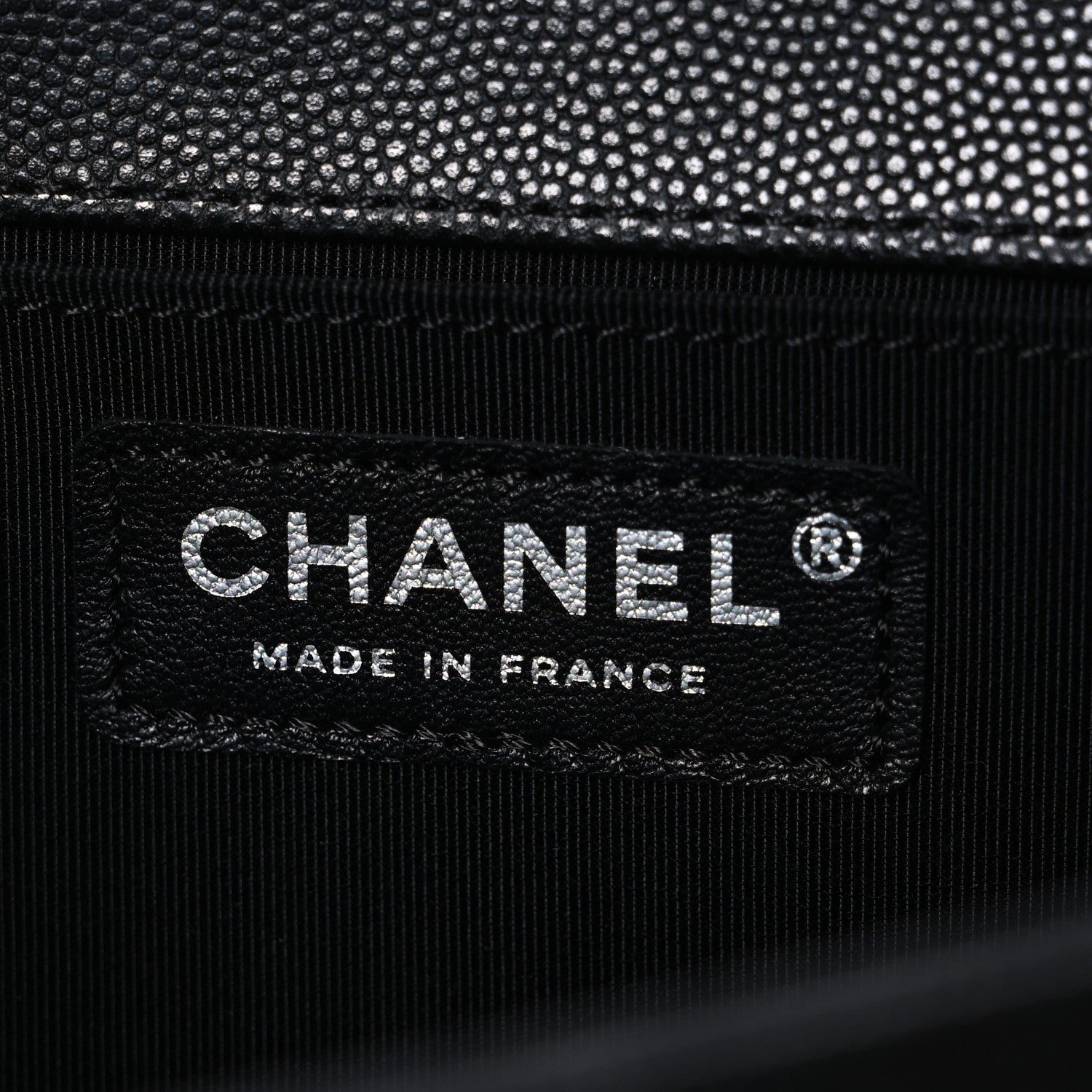 Chanel Iridescent Caviar Quilted Medium Boy Flap Black 6 of 10