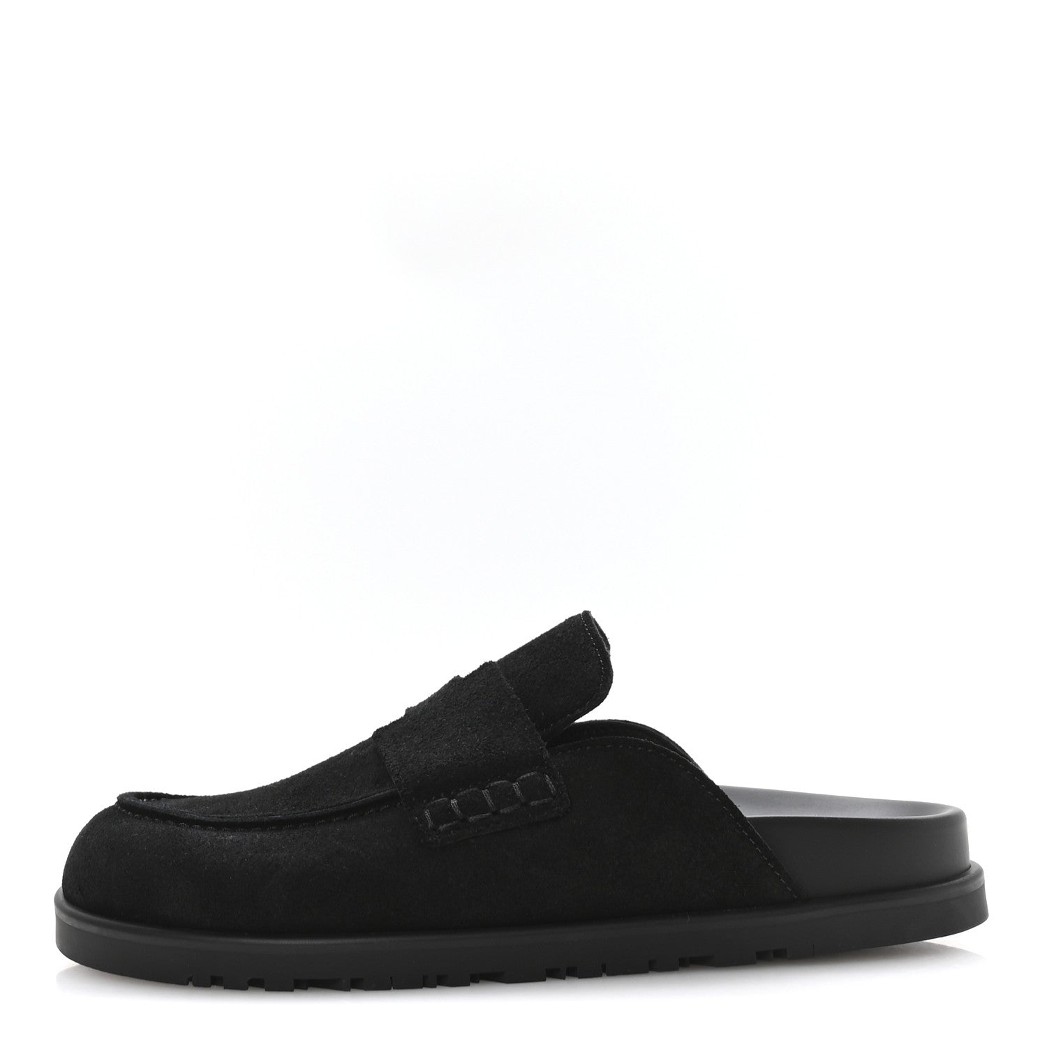 Hermes Suede Calfskin Go Mules 35 Black 1 of 9