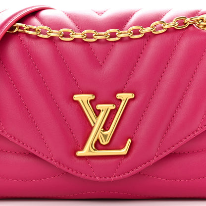 Louis Vuitton Calfskin LV New Wave Chain Bag Rose Freesia 7 of 9