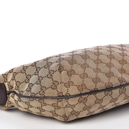 Gucci Monogram Medium Half Moon Hobo Dark Brown 11 of 15