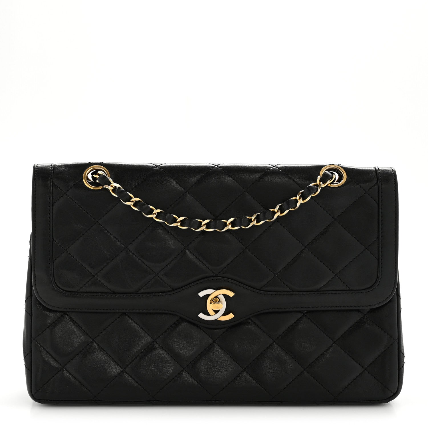 Chanel Lambskin Medium Double Flap Black 1 of 17