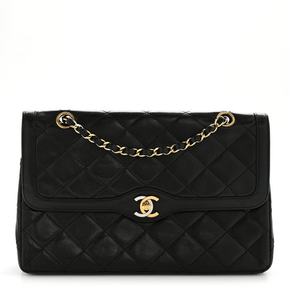 Chanel Lambskin Medium Double Flap Black 1 of 17