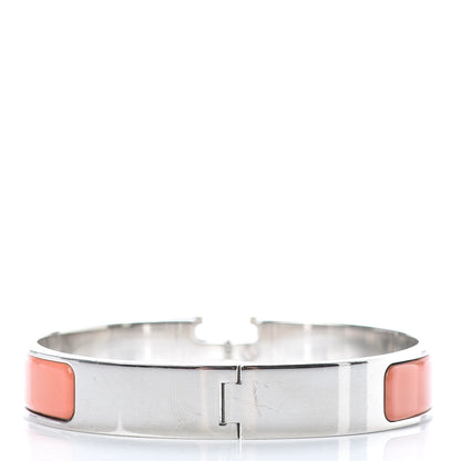 Hermes Enamel Narrow Clic Clac H Bracelet GM Mango 3 of 4