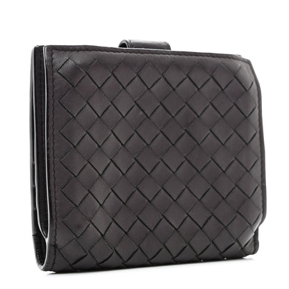 Bottega Veneta Nappa Intrecciato French Compact Wallet Grape 3 of 7