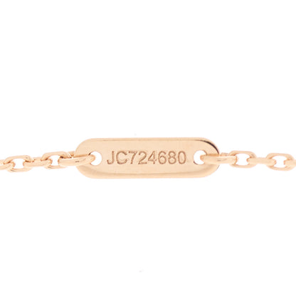 Van Cleef & Arpels 18K Rose Gold Carnelian Sweet Alhambra Heart Pendant Necklace 3 of 5