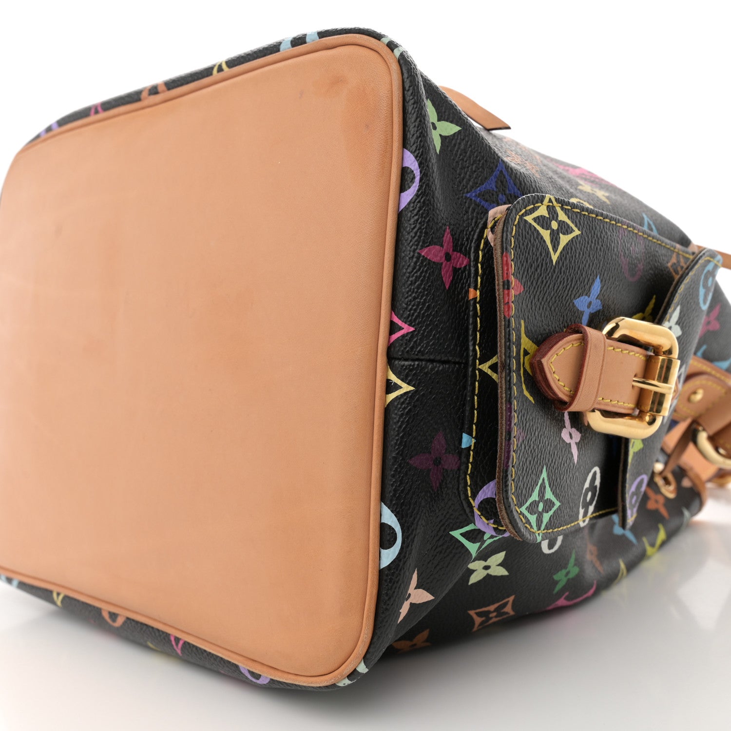 Louis Vuitton Monogram Multicolor Petit Noe Black 9 of 14