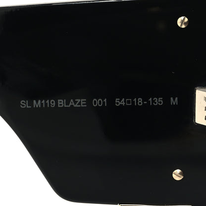 Saint Laurent Acetate Blaze Sunglasses SL M119 Black 7 of 8