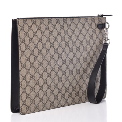 Gucci GG Supreme Monogram Web Medium Documents Holder Beige 3 of 7