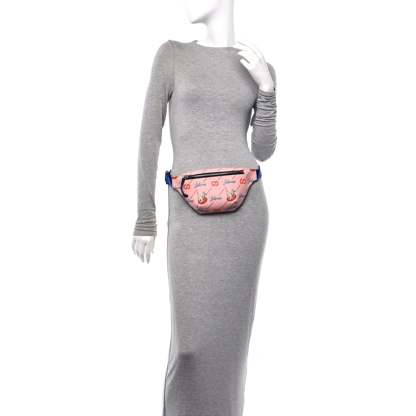 Coated Canvas Interlocking G Jetsons Childrens Belt Bag Pink