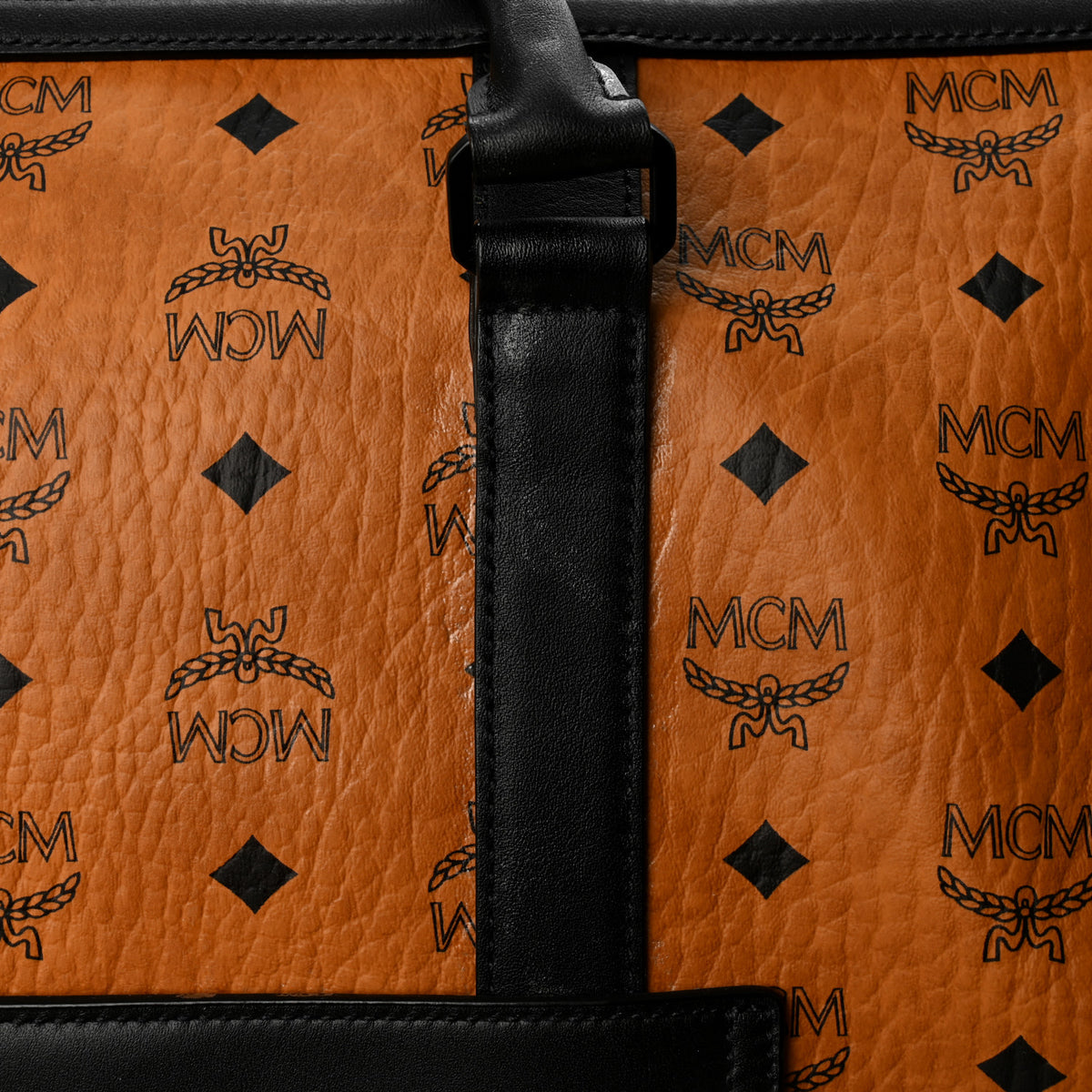 Visetos Ottomar Weekender Duffle Bag Cognac Black
