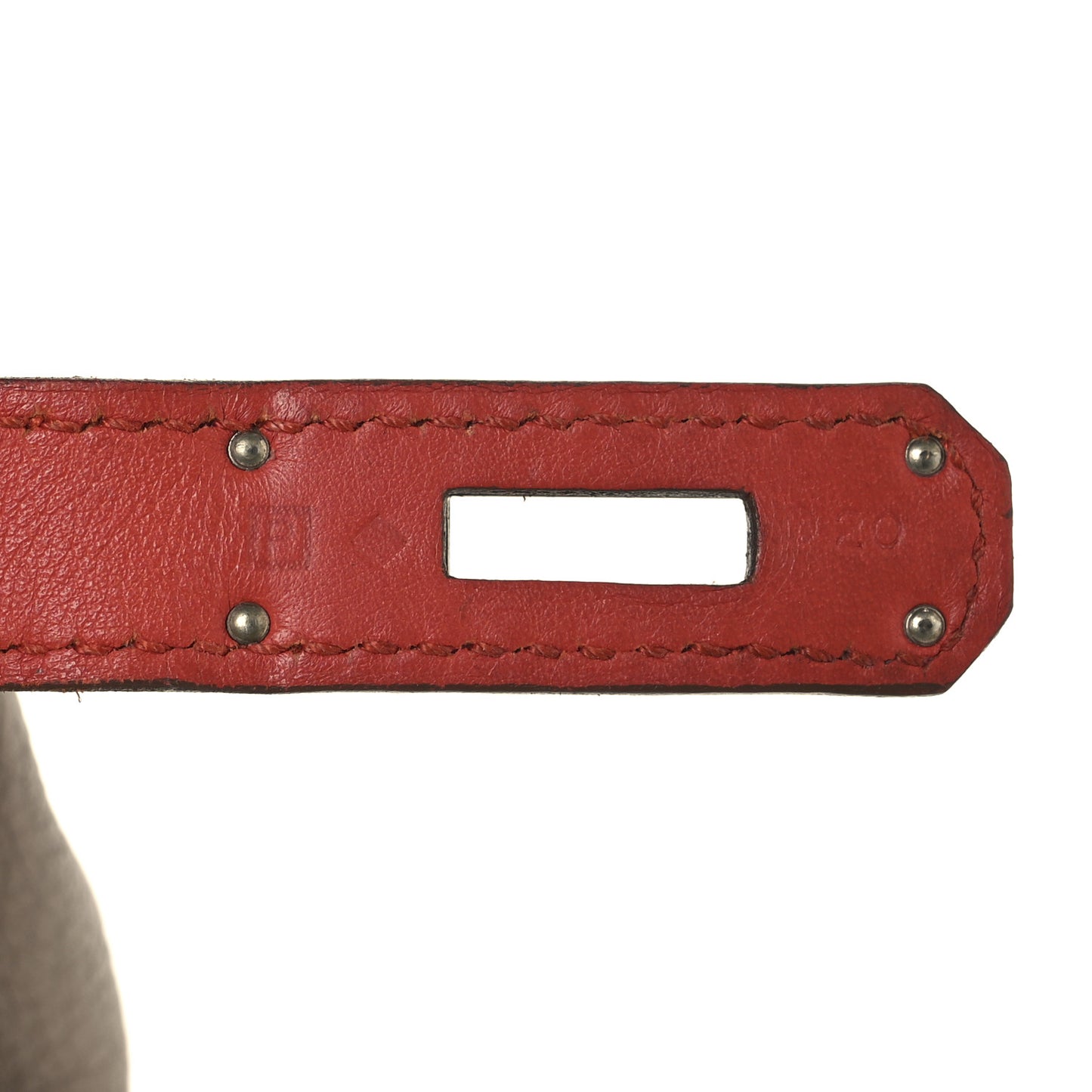 Taurillon Clemence Swift Tri-Color Birkin 35 Sanguine Gris Tourterelle Moutarde