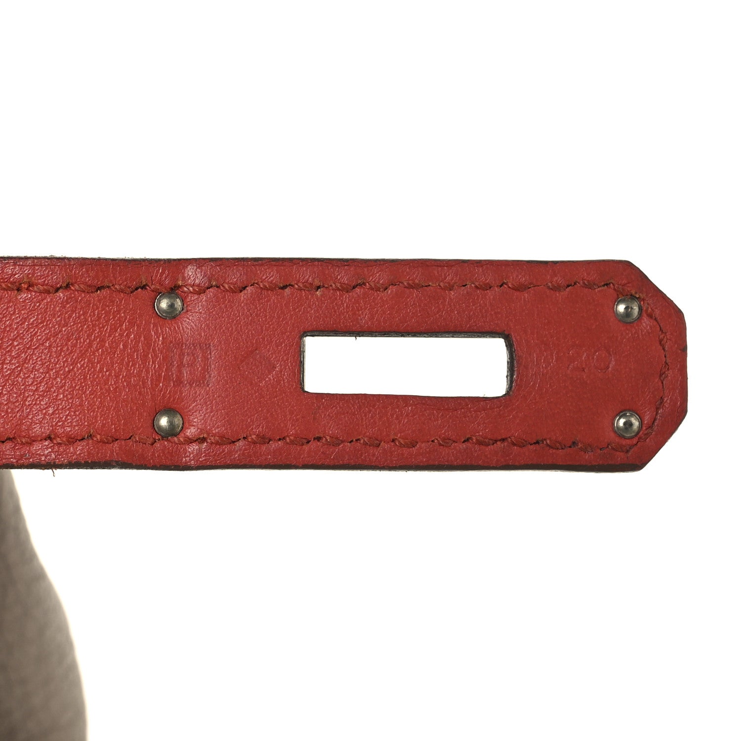 Hermes Taurillon Clemence Swift Tri-Color Birkin 35 Sanguine Gris Tourterelle Moutarde 7 of 14